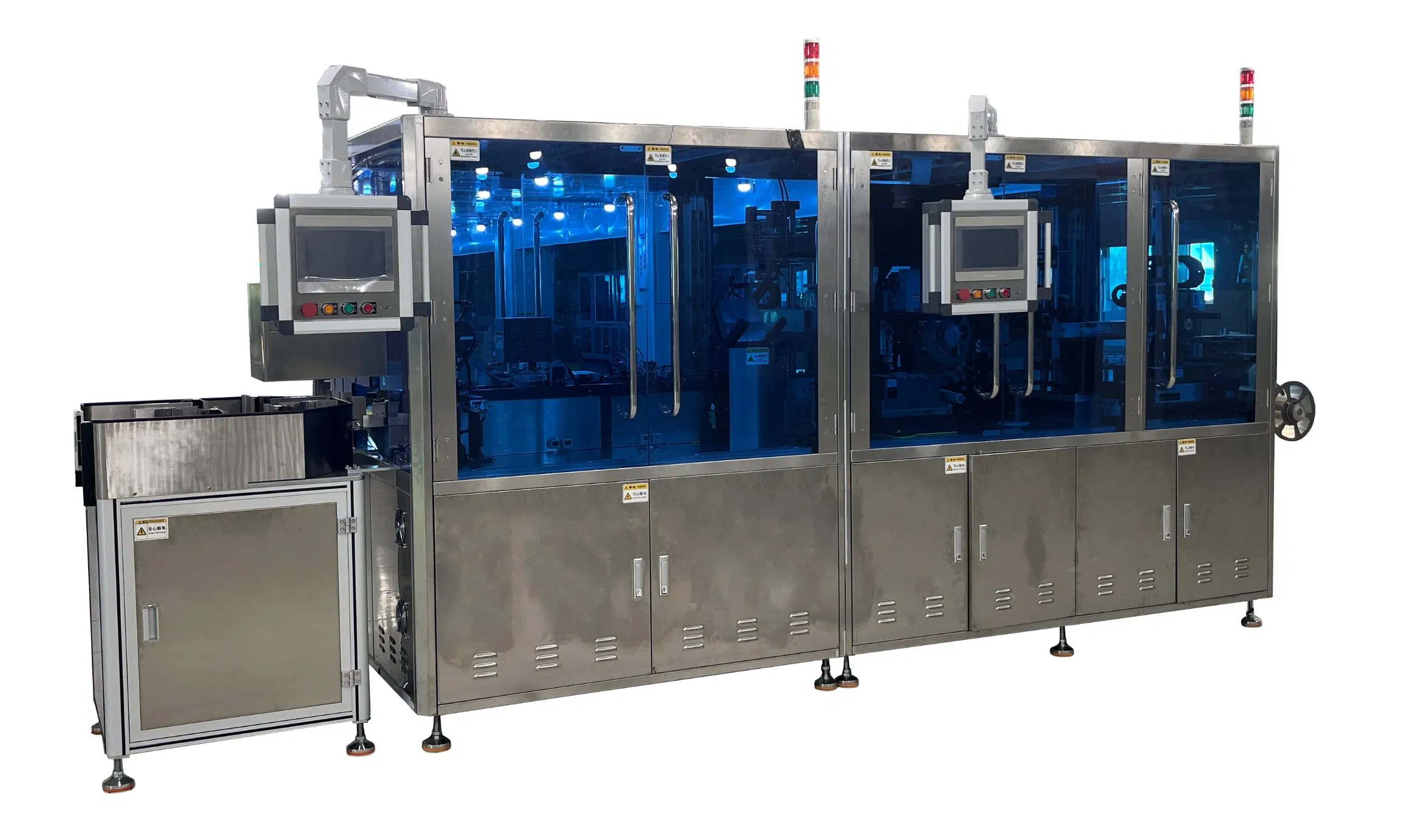 Automatic Vial Filling and Capping Machine for Molecular Diagnostics with Vision System