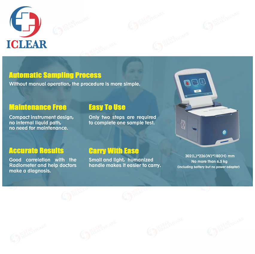 Wondfo Bg102 Poct Portable Blood Gas Electrolyte Analyzer