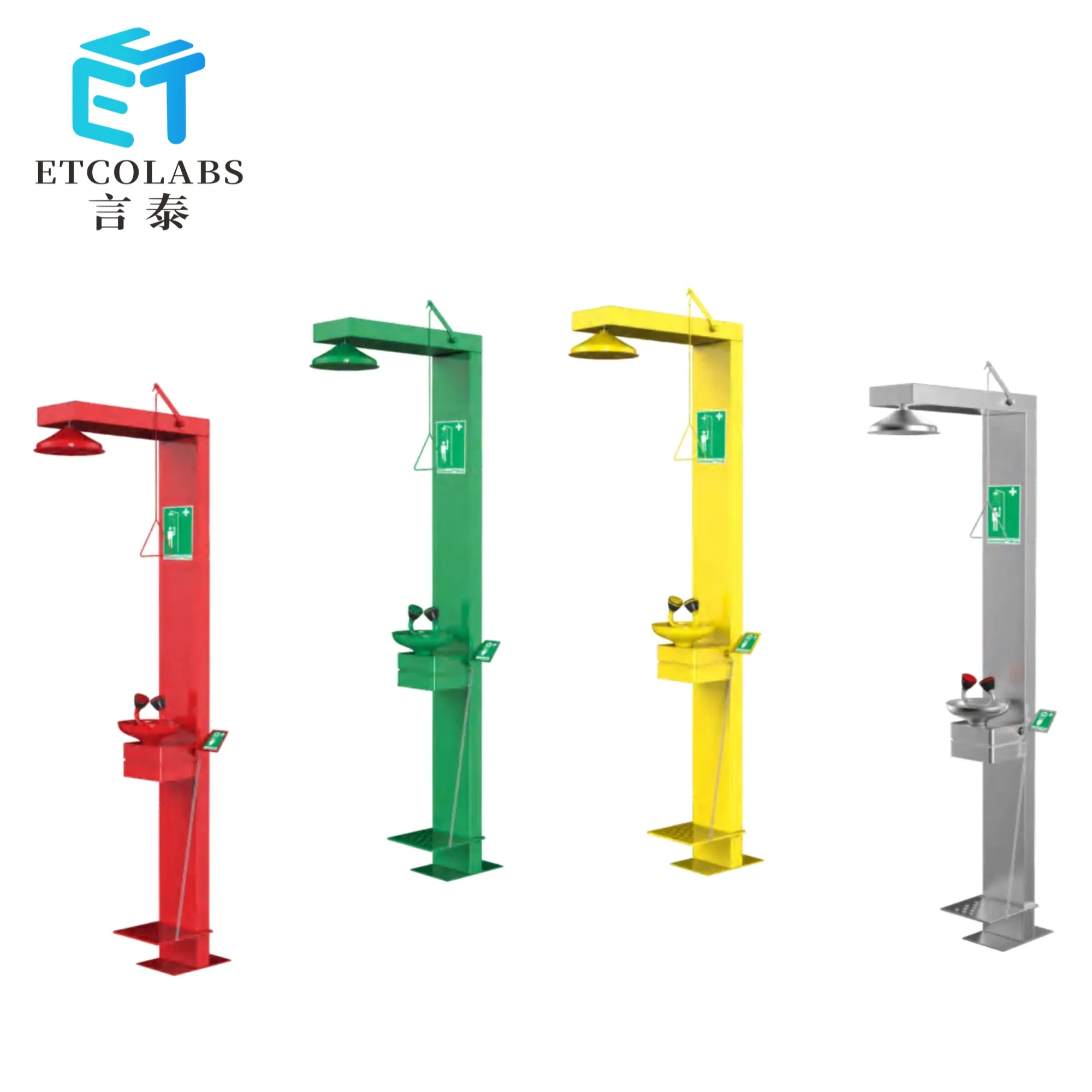 Emergency Shower &amp; Eye Wash System - 10-Year Warranty, ANSI Approved