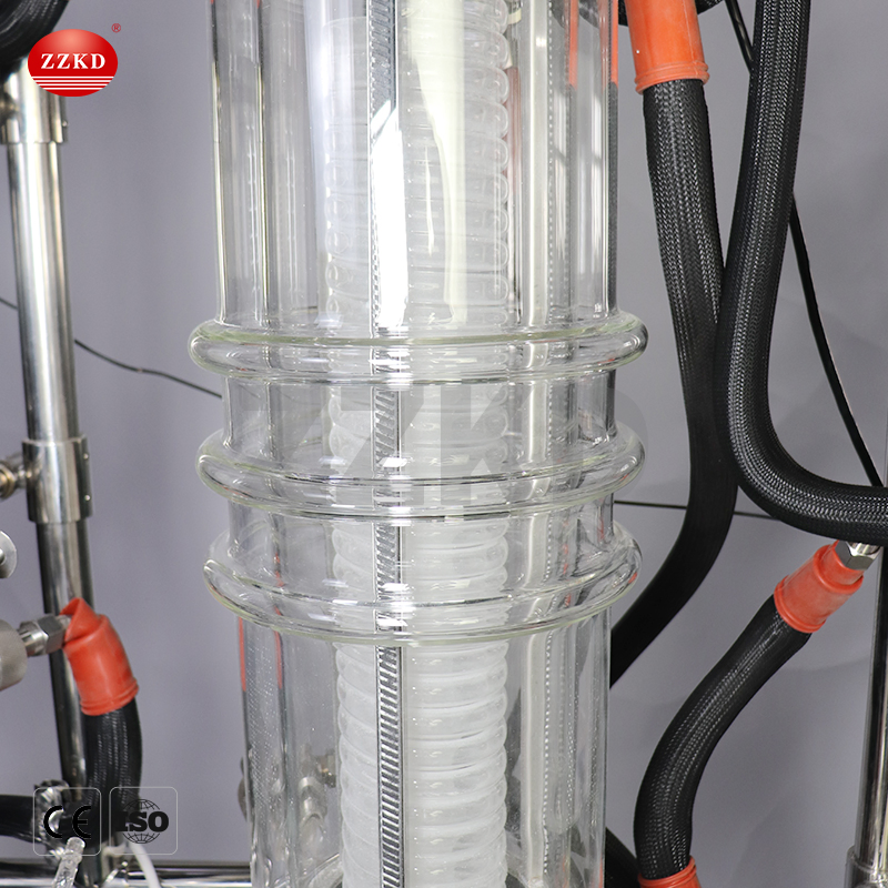 Lab Essential Oil Distiller System Stainless Steel Short Path Molecular Distillation Equipment for Hemp Oil Extraction