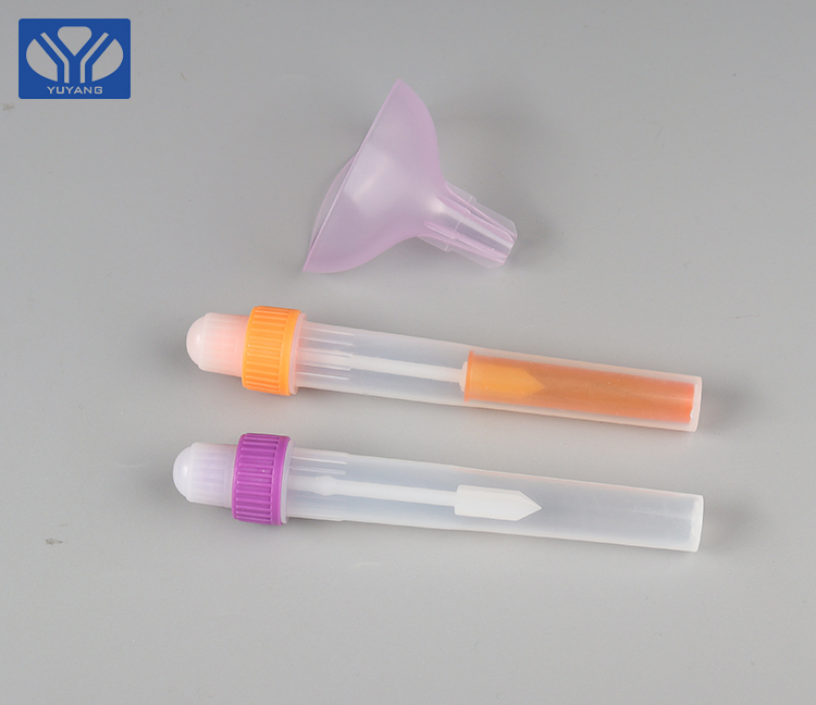 Yuyang CE ISO Medical Lab DNA Sterile Sample Specimen Viral 1.8ml Funnel Test Plastic Saliva Collection Tube