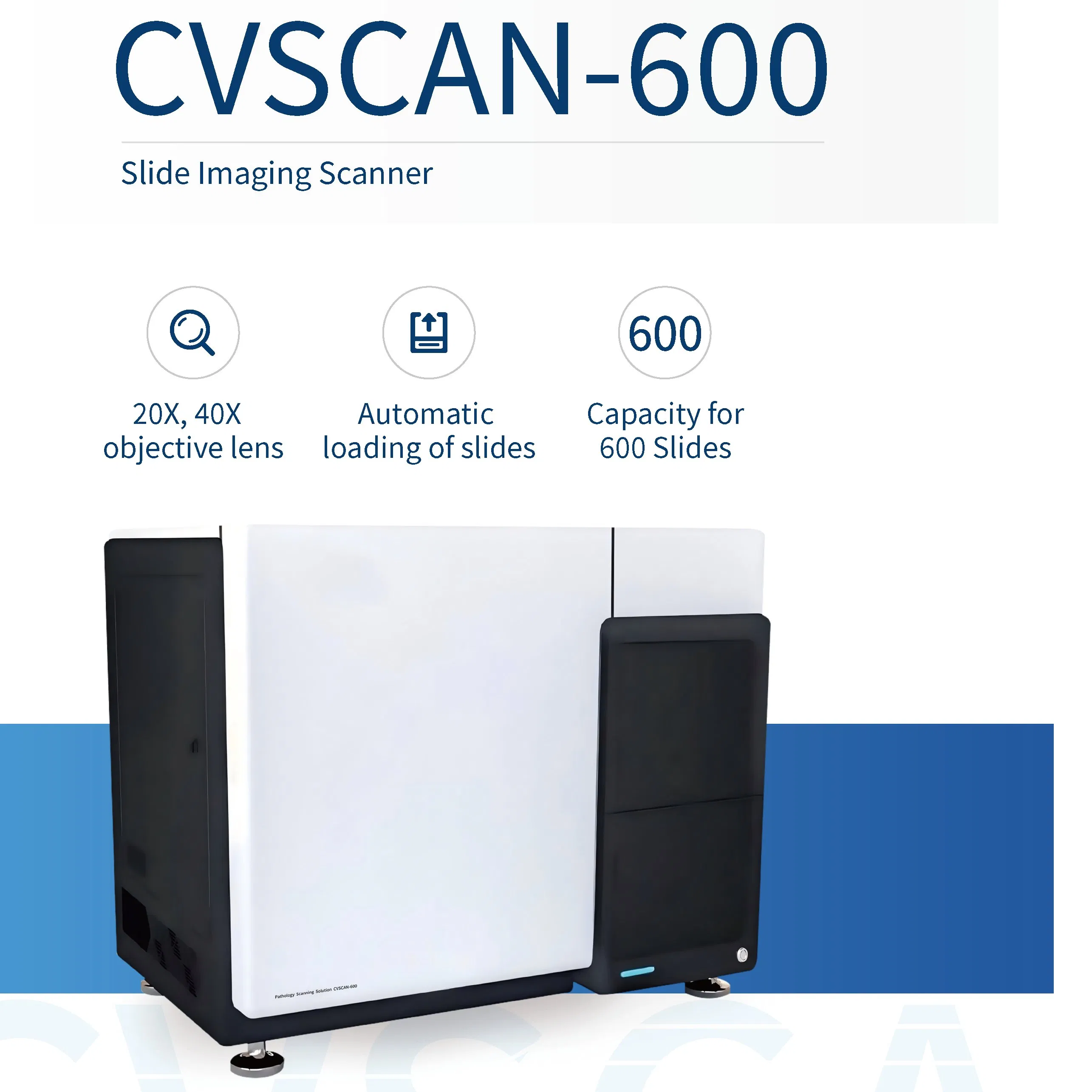 Automatic Digital Pathology Slide Scanner 200 Slides Capacity Medical Equipment for Laboratory