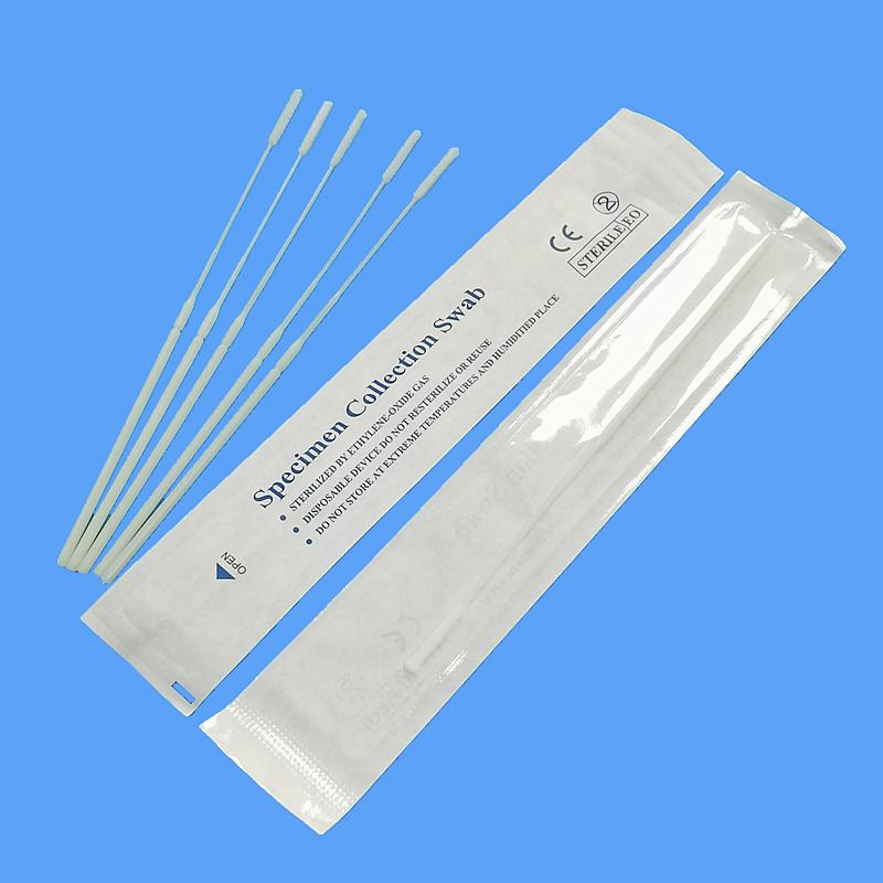 HD5 Disposable Flocked Specimen Collection Sampling Nasal Nasopharyngeal Oral Test Sterile Medical Swab Stick