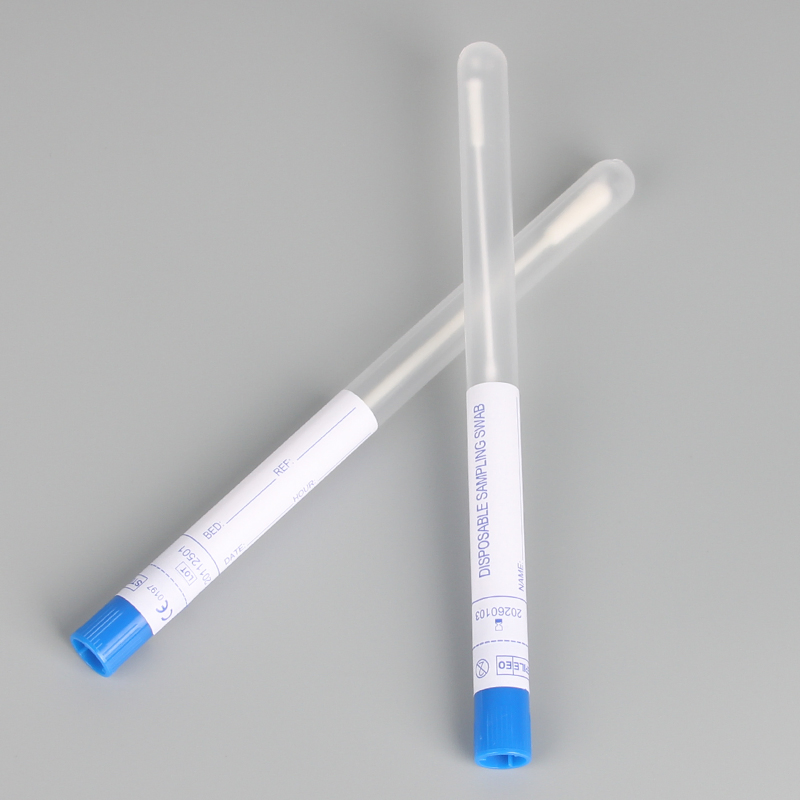 CE Disposable Transport Sampling Swab with Tube Nylon Flocked Oral Throat Swab in Tube Test Sampling Swab with Tube