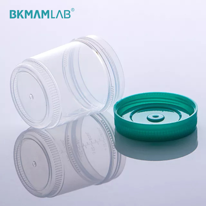 Plastic Urine Transportation Cup 90ml Lab Collection Urine Cup Factory Supply