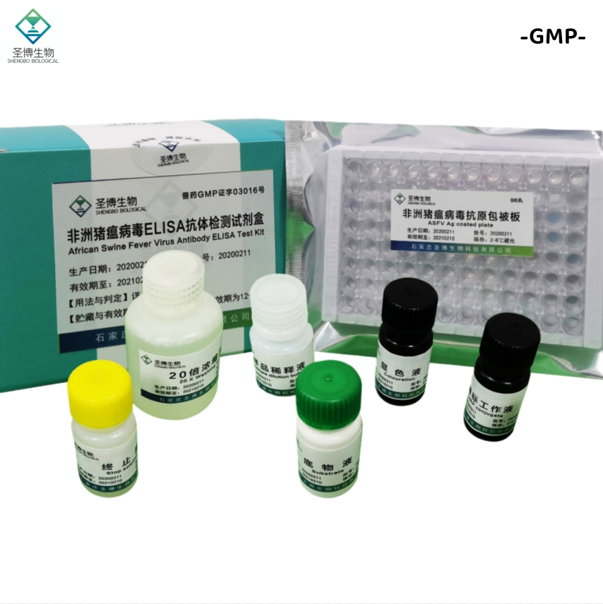 Factory Price GMP Manufacturer Veterinary African Swine Fever Virus Antibody Elisa Test Kit Veterinary Diagnostic Reagent