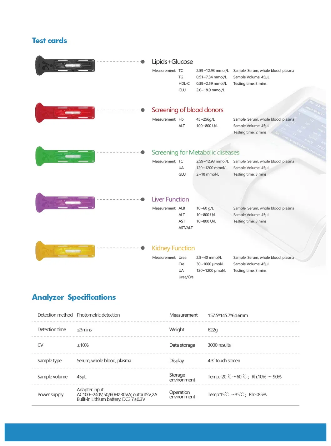 Portable Auto Chemistry Analyzer 2