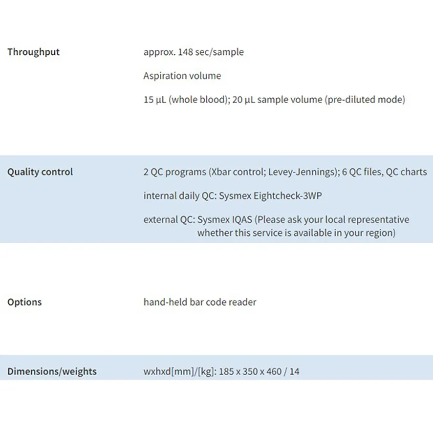 Hematology Analyzer 6