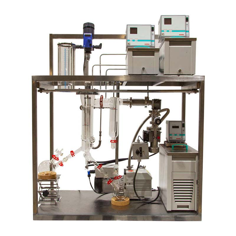 Lab Small Extraction Equipment Crude Oil Petroleum Wiped Film Molecular Distillation