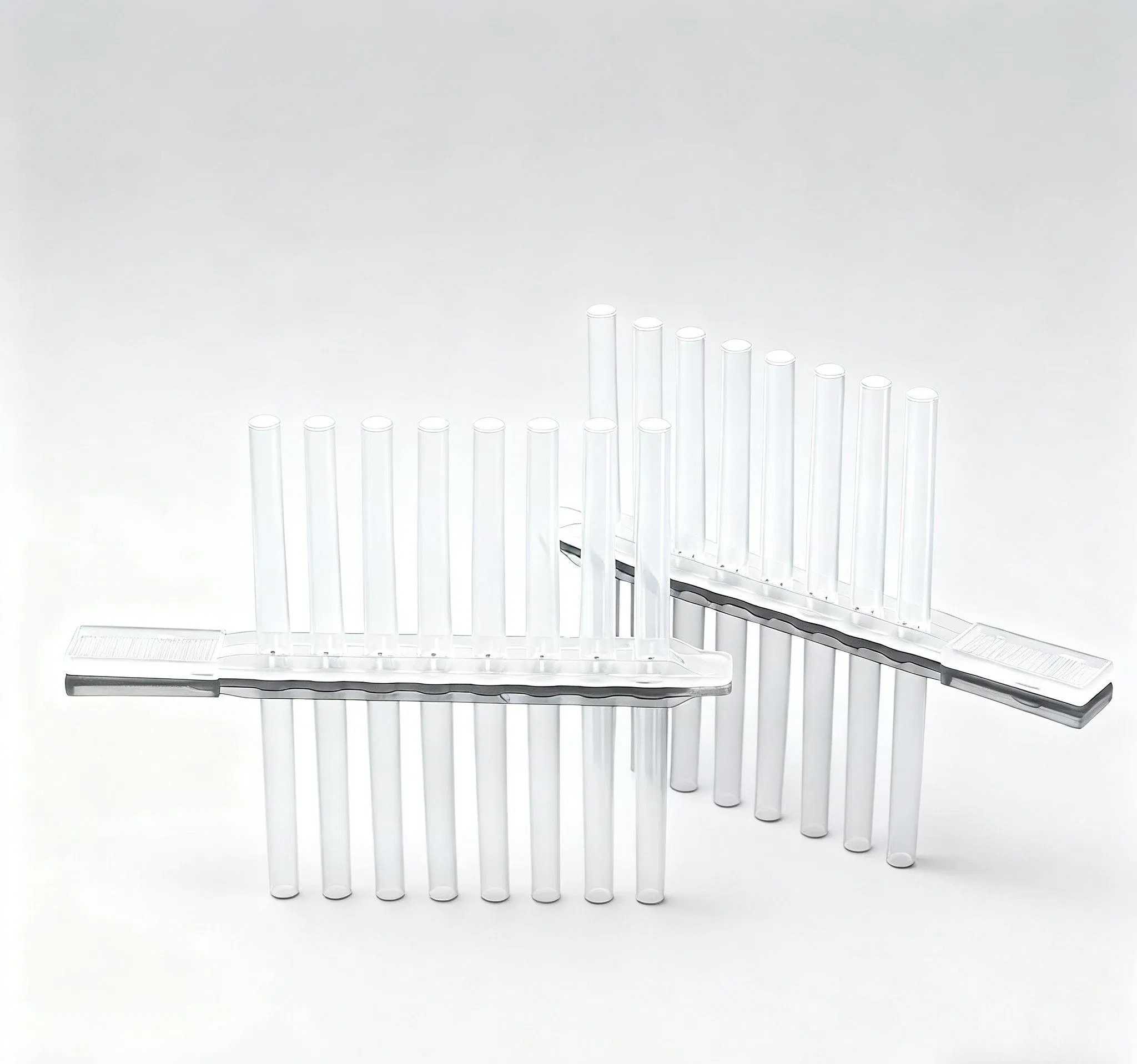 8-Strip Tip Comb PP V-Bottom Deep Well Plate Lab Consumables