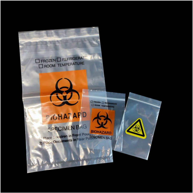 Disposable Medical Consumables Dental Biohazard Specimen Transport Bag (YQD11-11)