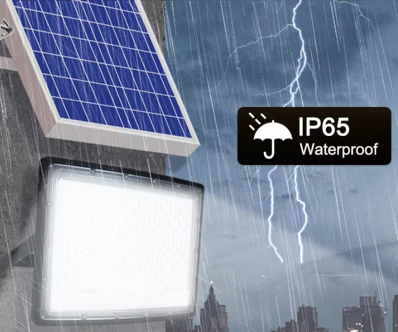 Foco Solar Premium para Exterior IP65 con Carga Automática