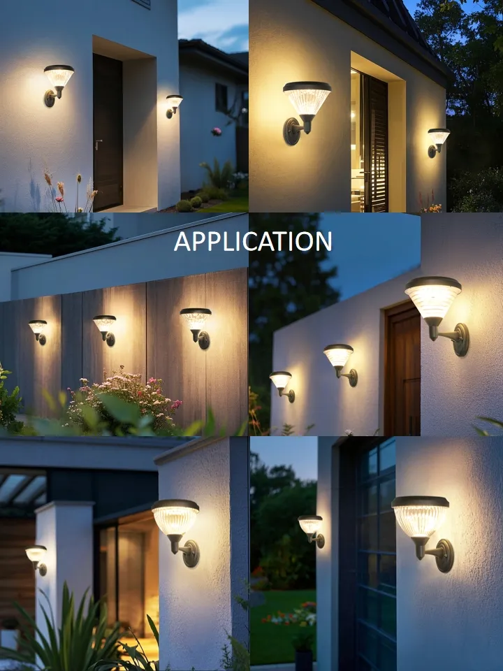 Ángulo de iluminación y cobertura de luz de pared solar