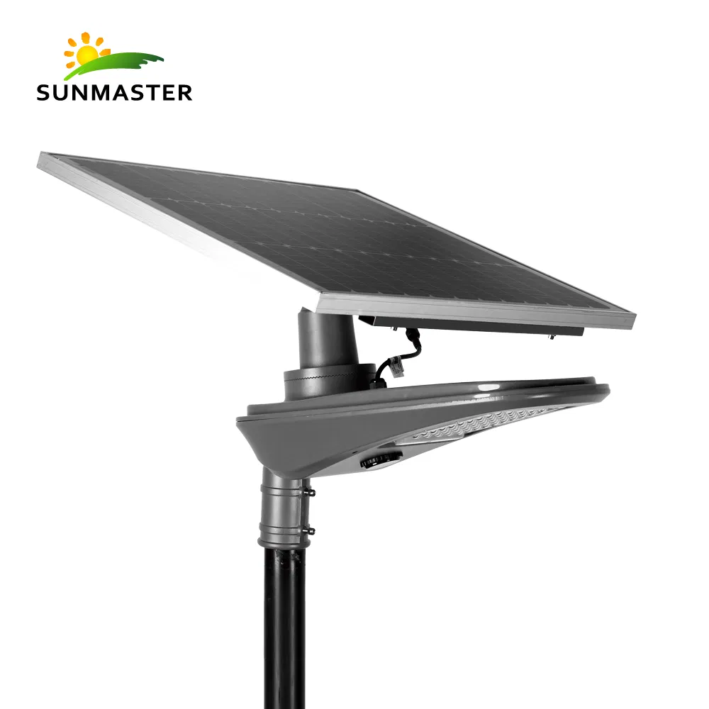 Farola Solar de Calle Oro Lámpara Solar Luz de Calle LED Solar 30W