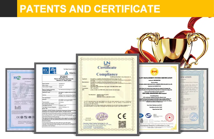 Certificados CE ROHS ETL