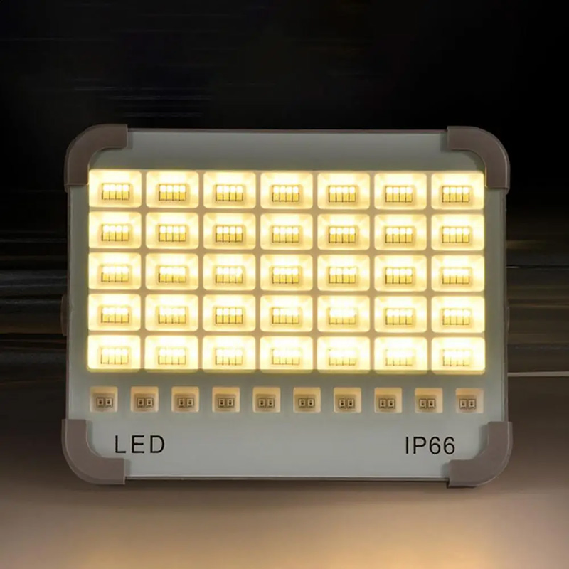 Reflector portátil LED recargable original con imán, luz fuerte, lámpara de camping, luz solar de inundación para exteriores