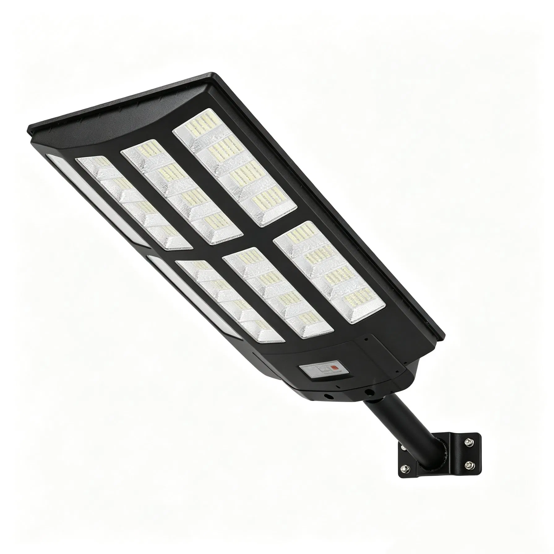 1200W Luz Solar de Calle Todo en Uno Integrada LED Solar para Exterior Lámpara de Camino con Batería de Litio de Gran Capacidad Incorporada Sensor de Movimiento Impermeable IP67 Luz