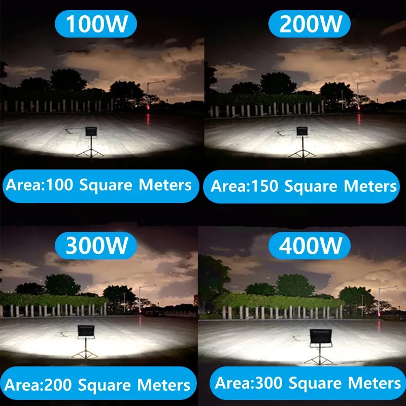 Luces de inundación solares al aire libre, iluminación LED para jardín