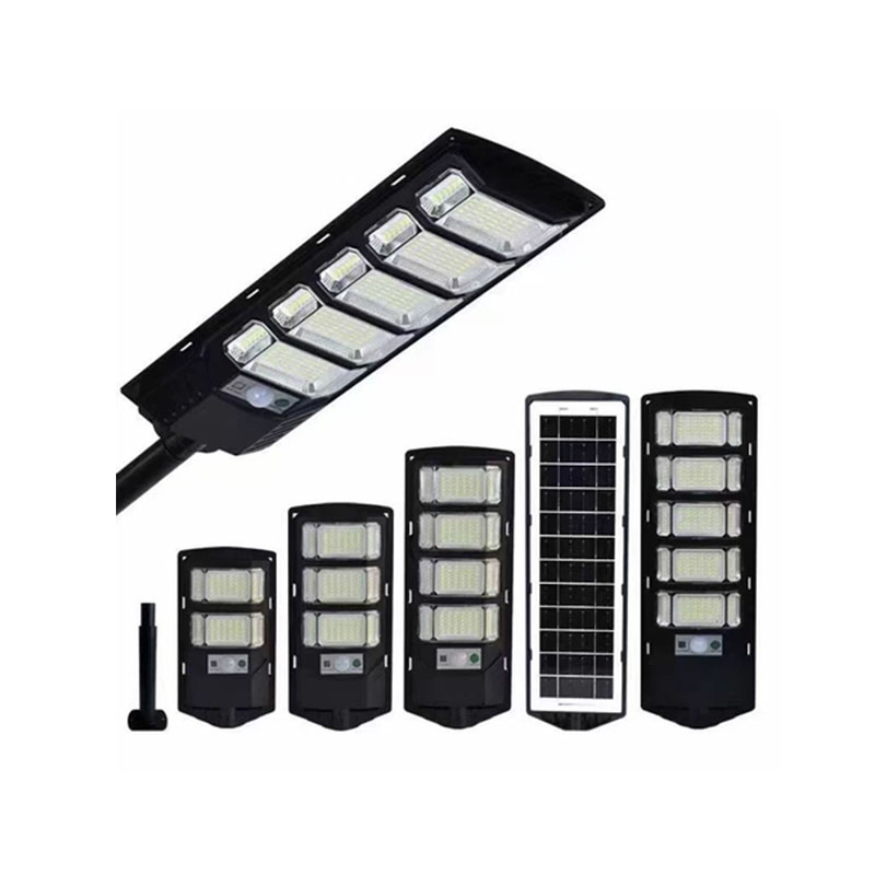 Venta Caliente Todo en Uno Luz Solar Callejera Integrada para Carretera Pública Lámpara de Inundación con Sensor de Movimiento