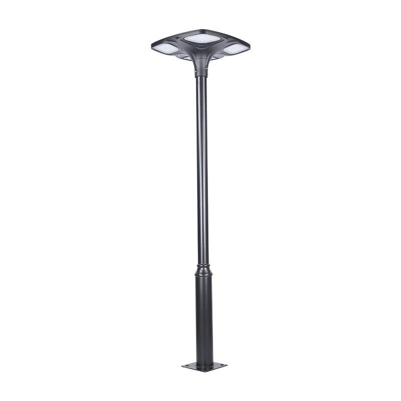 Luz solar de pilar para patio exterior más brillante