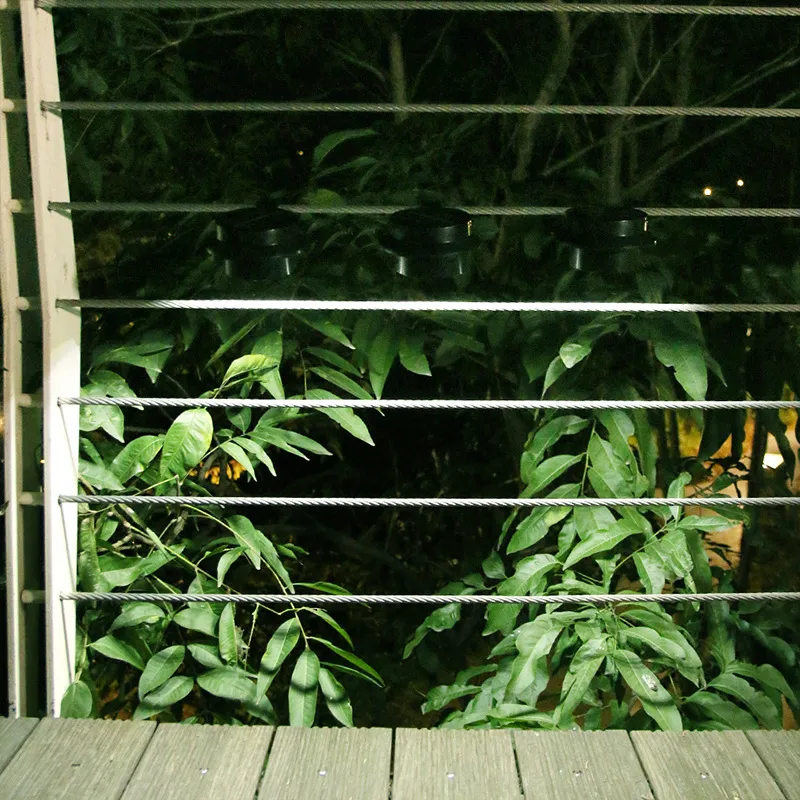 Luz solar exterior para jardín, pared, canalón, cerca, patio trasero, lámpara de calle, lámpara de vida