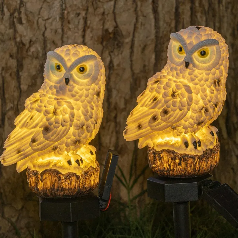 Luz LED solar de resina 5