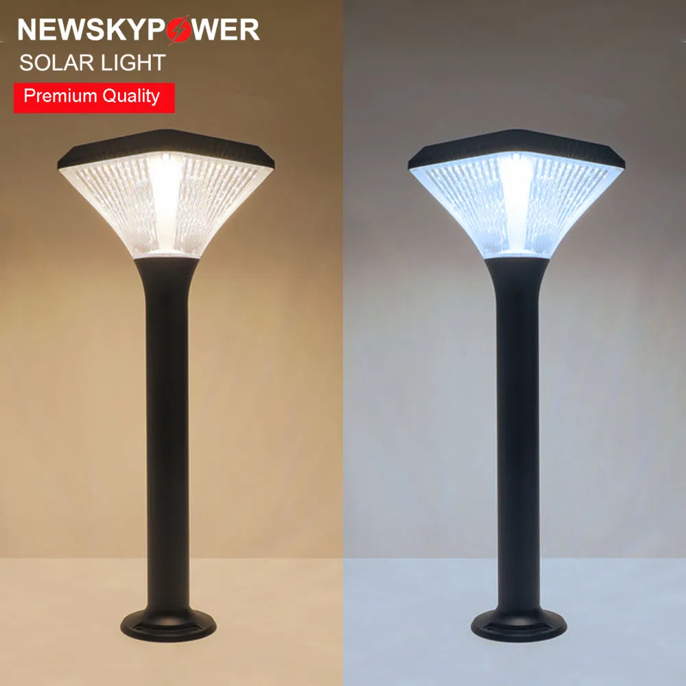 Luz de spot solar de bolardo de césped con soporte de estaca 40cm 60cm 80cm
