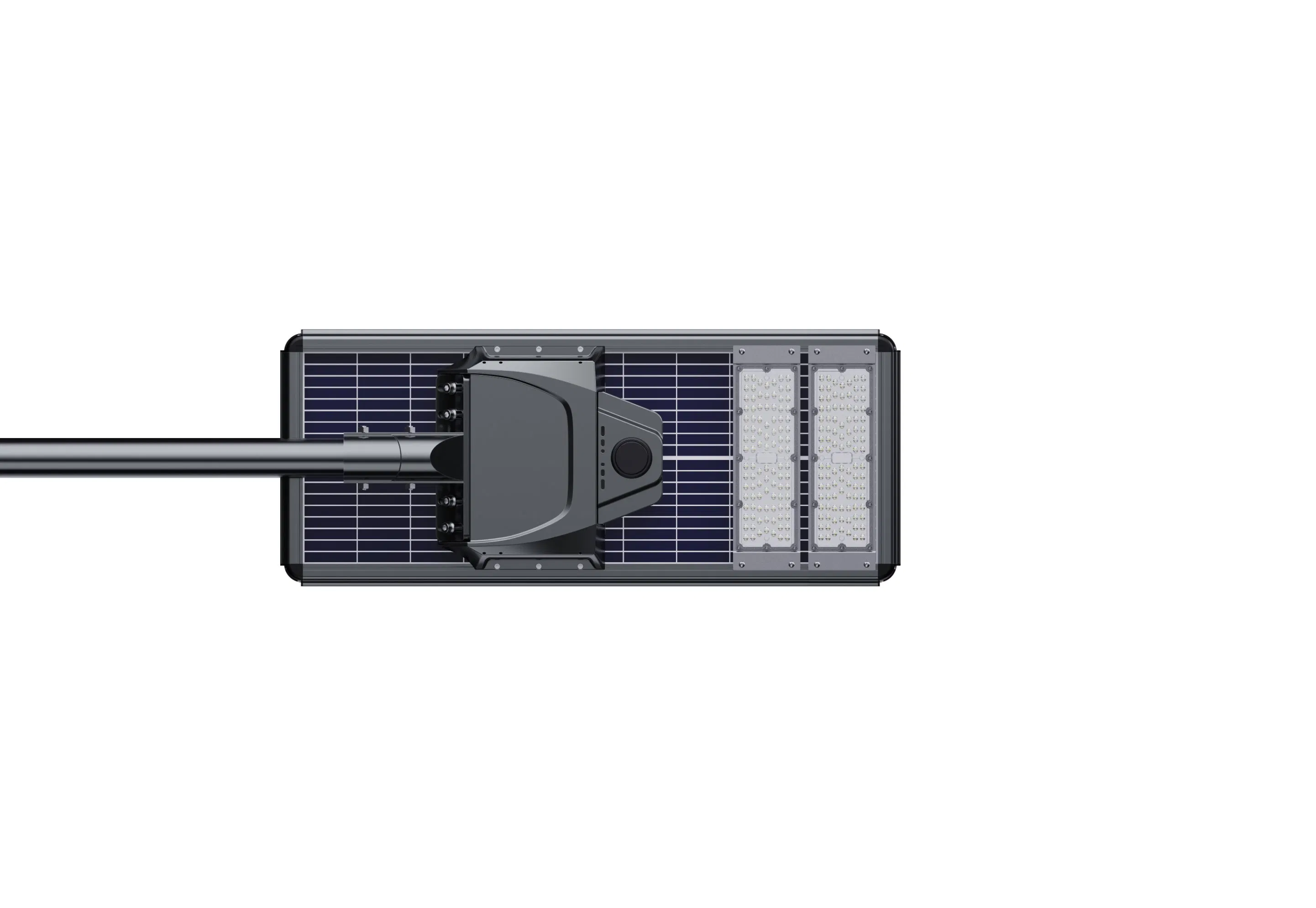 Luz de calle solar integrada de alta eficiencia con sensor de movimiento