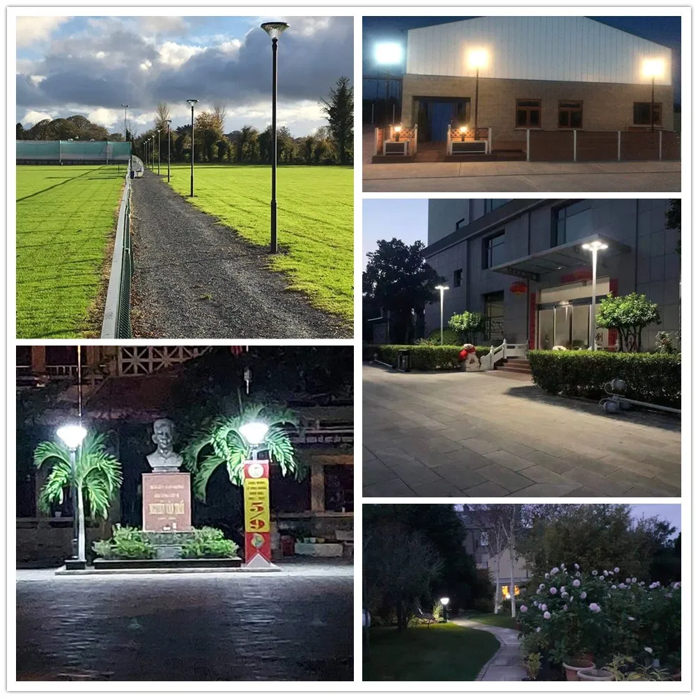 Linternas de jardín solares de lujo para gazebo, hotel, banco, parque, calle y carretera