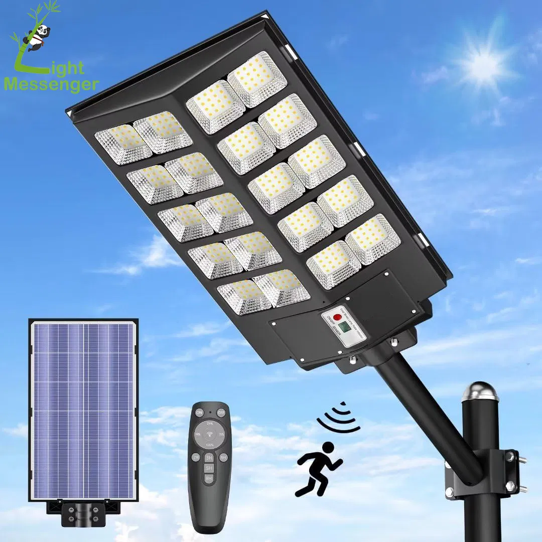Venta Caliente Fábrica Exterior Iluminación Batería Jardín Camino Luces Poder Mayorista Sensor de Movimiento Inundación Pared Integrado Todo en Uno Mejor Calle Exterior LED Solar Lámpara
