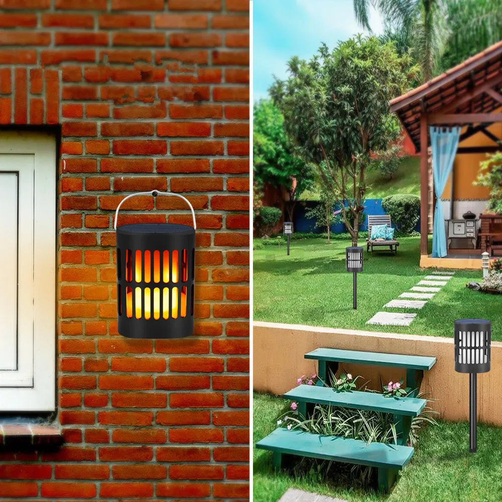 Lámpara Solar de Llama Estilosa para Decoración de Jardín Exterior IP65