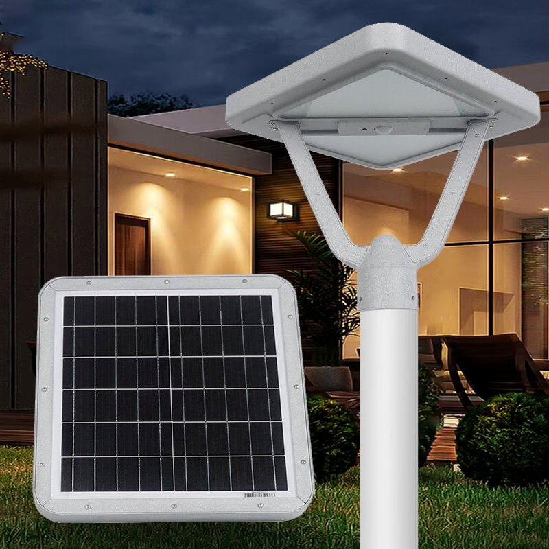 Luces de Jardín Solares Exteriores Tipo Europeo Inalámbricas IP 65 a Prueba de Agua Cuadradas para Cercas Luces de Poste de Energía Solar para Exteriores Lámpara de Puerta de Pilar