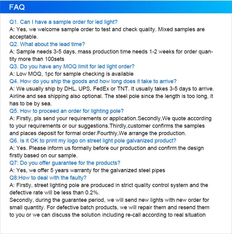 Additional FAQ info