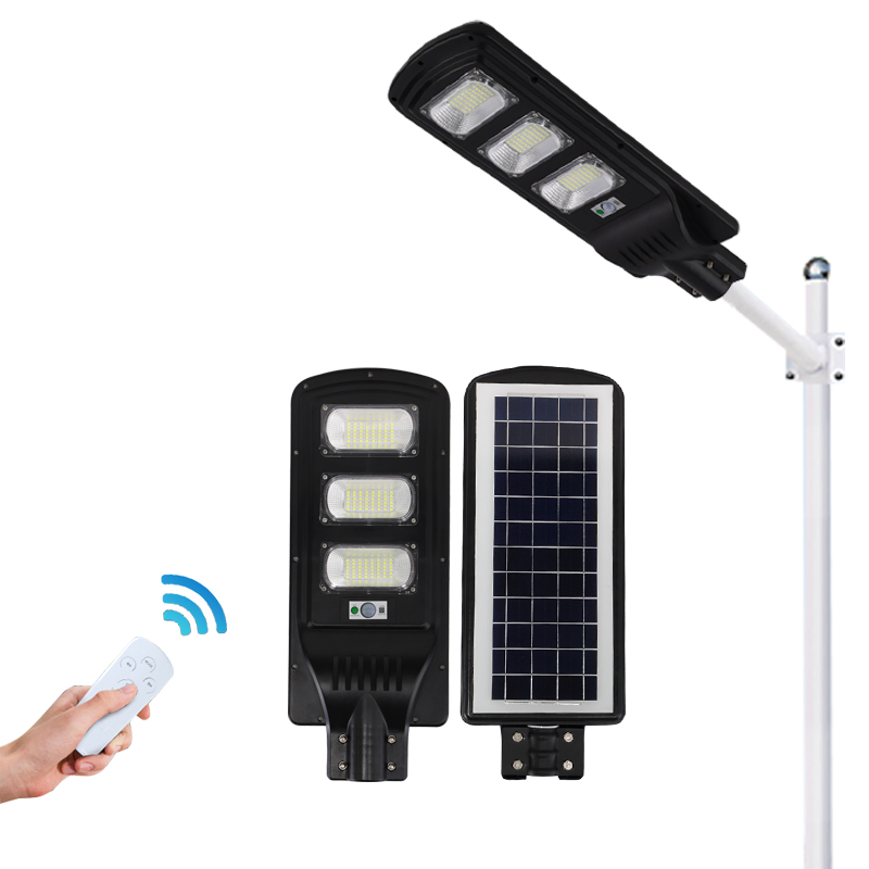 Luz de calle solar LED de alta eficiencia con sensor de movimiento inteligente