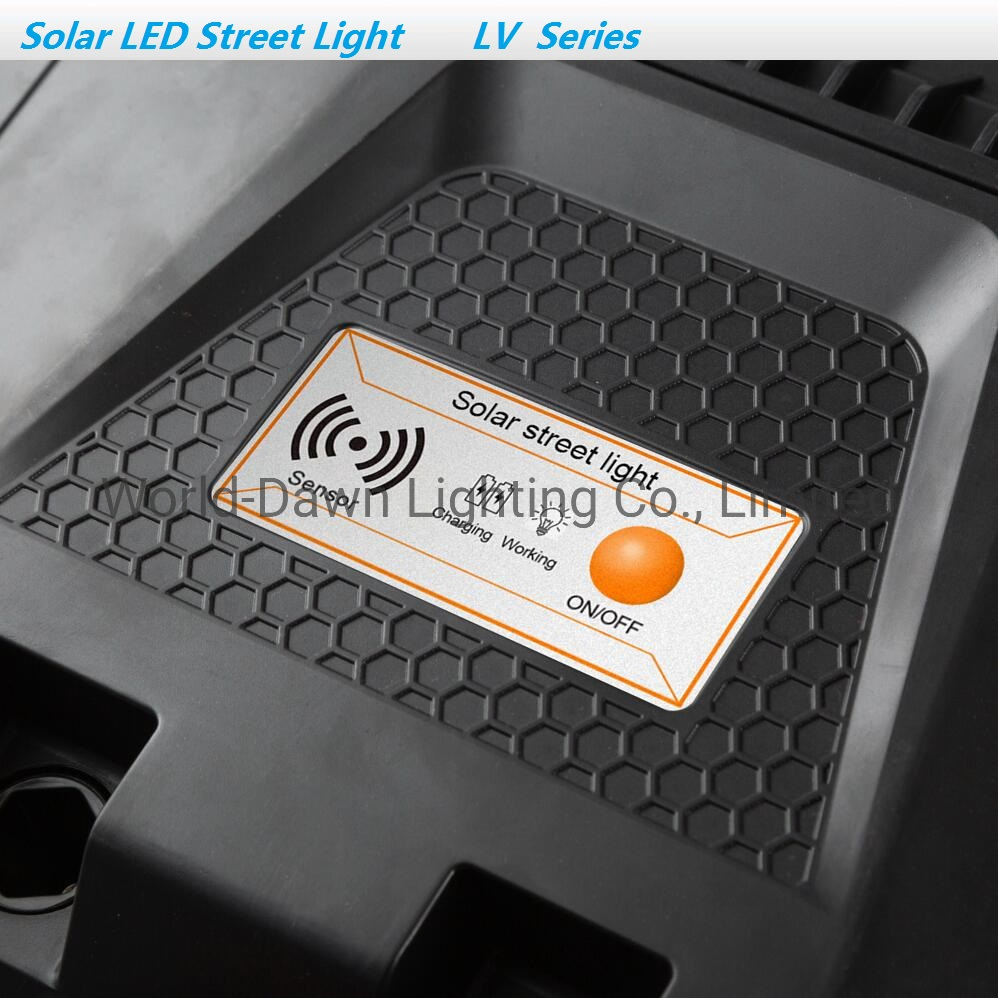 Iluminación Solar Exterior para Caminos IP65 Lámpara de Jardín Todo en Uno con Sensor Luz Solar LED para Calle