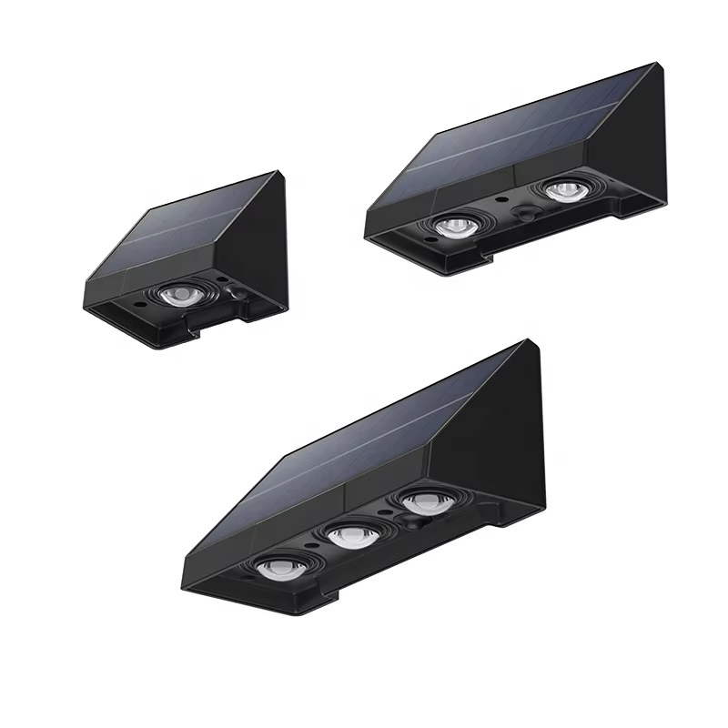 Luz de Pared Exterior LED Solar de Jardín a Prueba de Agua de Color Blanco Cálido Montada en la Pared IP65