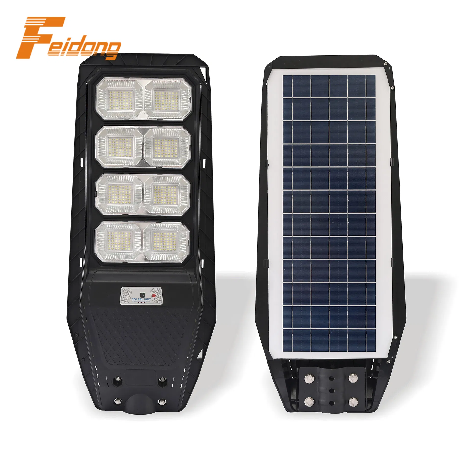 100W Lámpara Solar de Calle de Alta Lumen con Sensor de Movimiento Inducción Impermeable Integrada Luminaria Exterior LED Jardín Luces de Calle Solar
