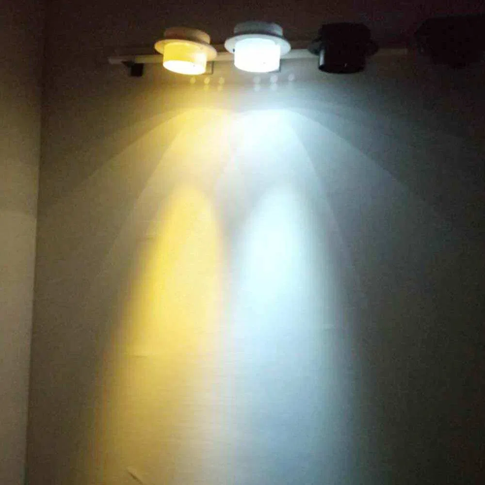 Lámpara de pared impermeable 3LED luces solares de disco para canalones y jardines