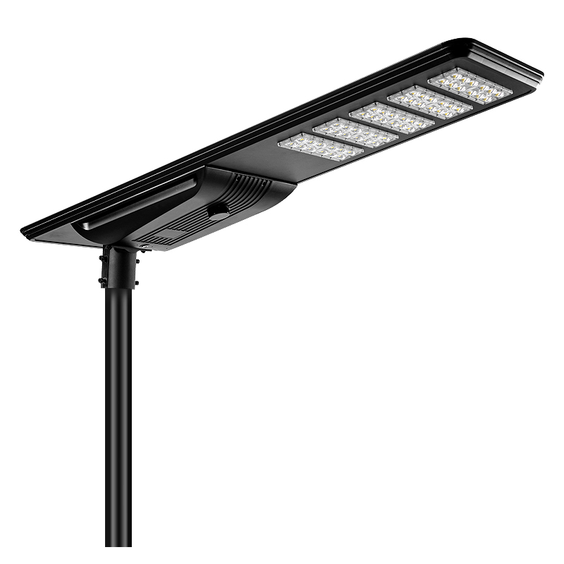 5 Años de garantía Todo en uno farola solar con sensor de movimiento y cámara CCTV