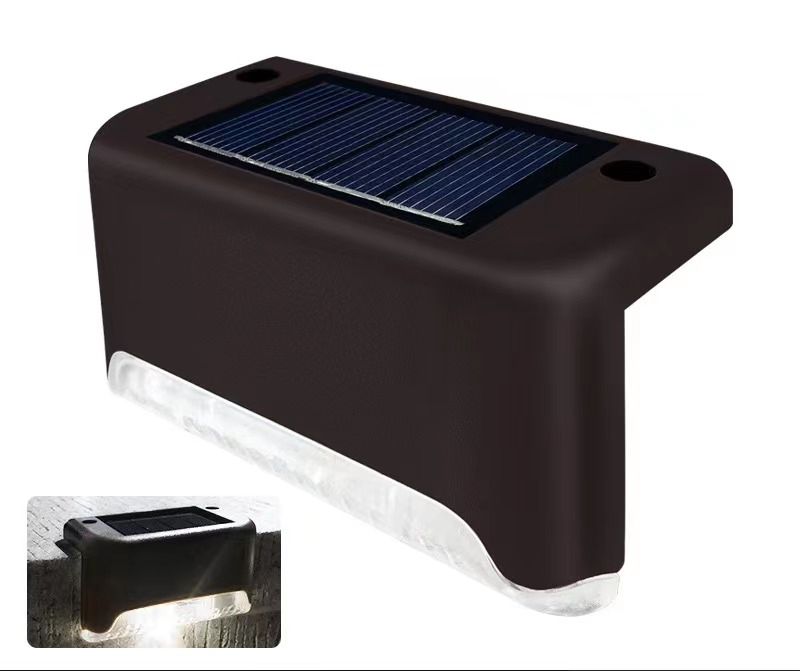 Luz solar para escaleras exteriores, luz para escaleras, luz para pasillos, luz para patios exteriores, luz nocturna