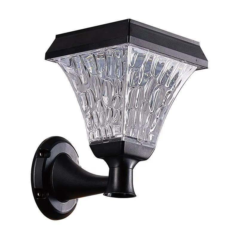 Lámpara de pared LED impermeable para jardín, luces solares de pared, terraza