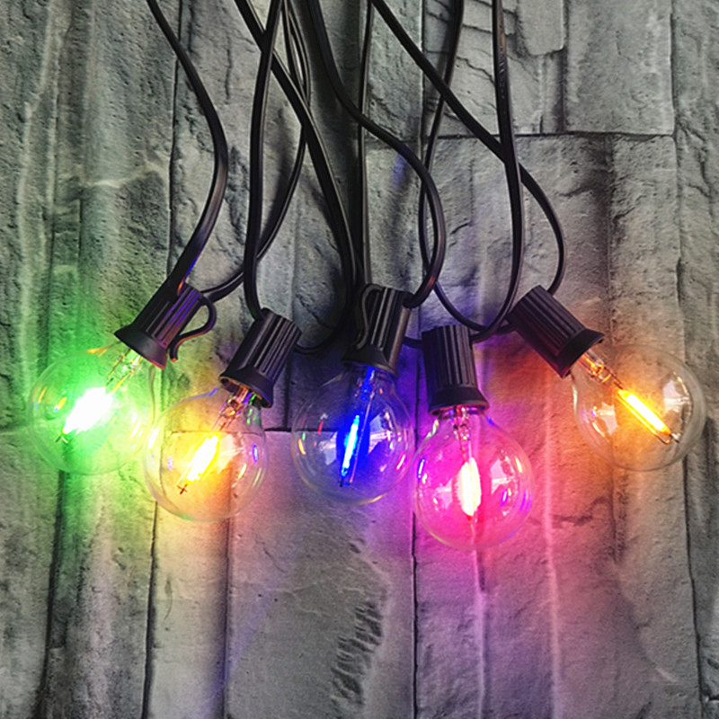 Luz de cadena LED solar exterior a prueba de agua para camping, sitio de tienda, alojamiento, patio, decoración atmosférica de luces de bola