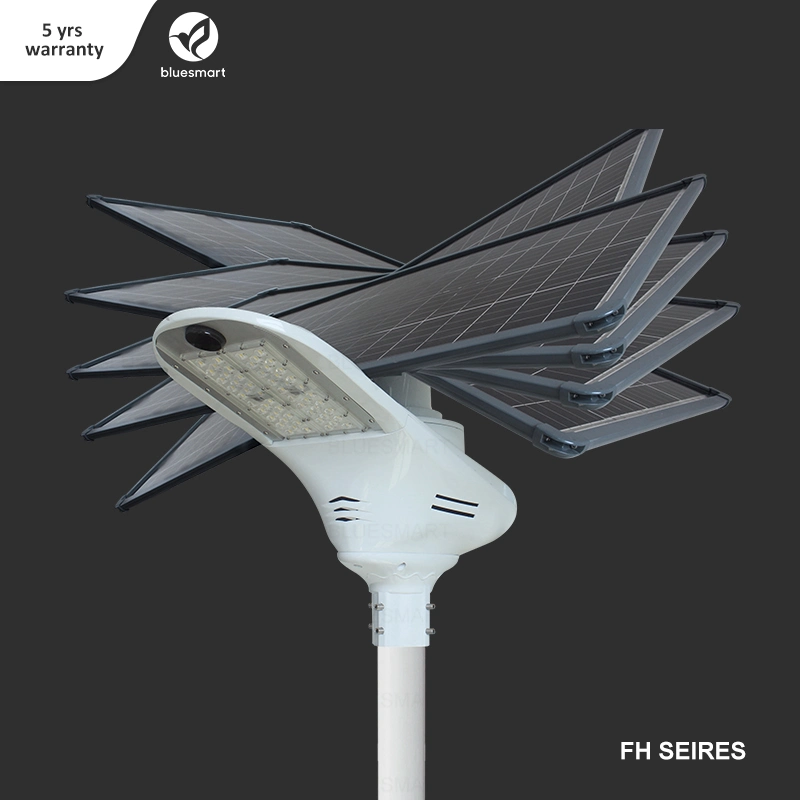 Luces LED solares para exteriores, luces solares inteligentes para calles, postes