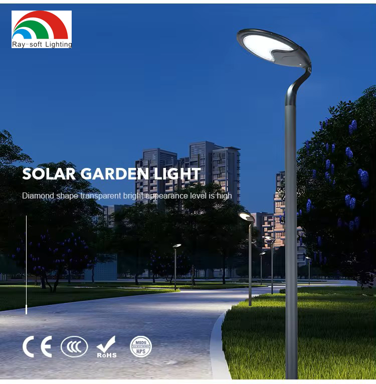 Foco solar de jardín exterior con sensor de cuerpo humano LED