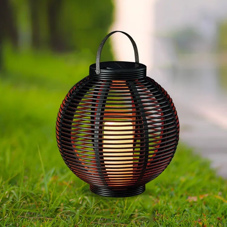 Linterna de vela solar LED para decoración de jardín