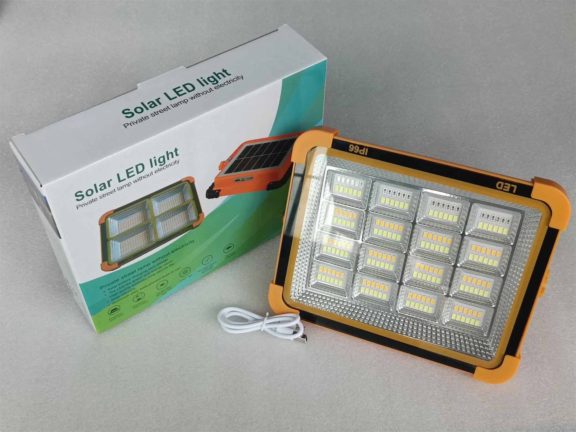 Yaye La Fábrica Más Caliente Precio CE 50W/100W/200W Solar Portátil de Emergencia Multifuncional Linterna Recargable de Litio Battery/1000PCS Stock/ 3years Garantía