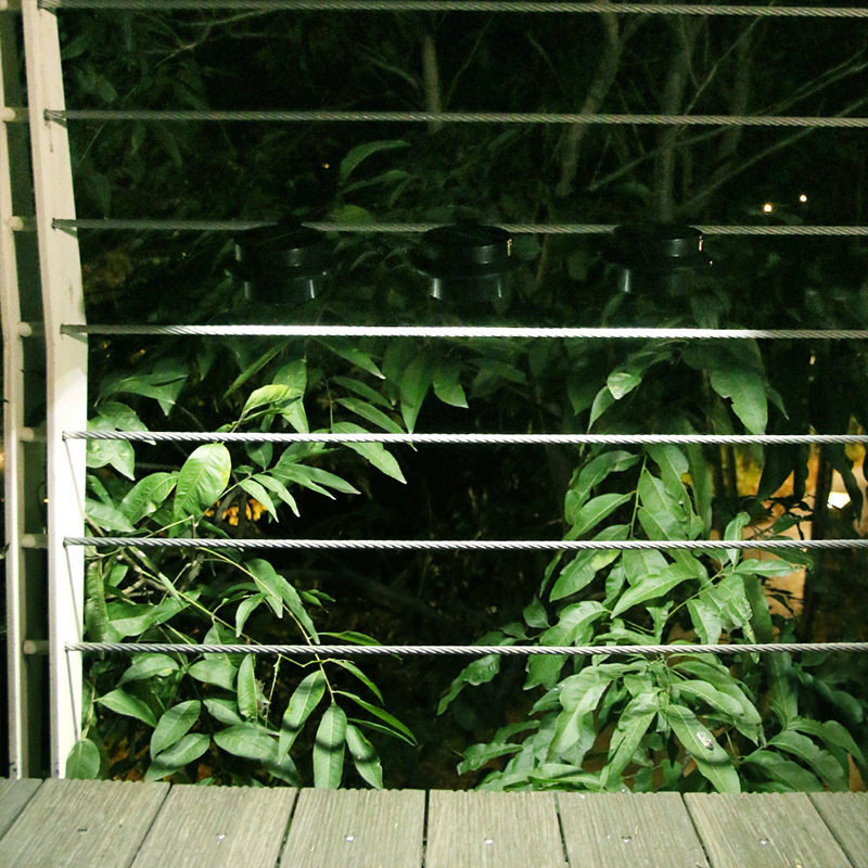 Luz solar exterior para jardín, pared, canalón, cerca, patio trasero, lámpara de calle, lámpara de vida