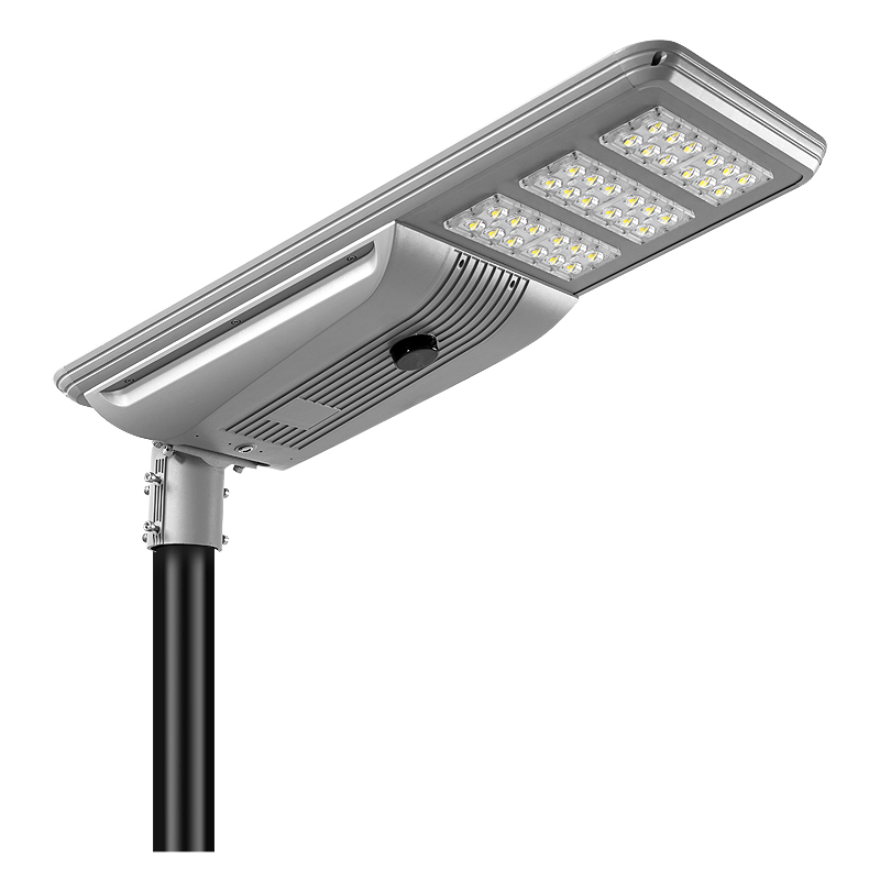 5 Años de garantía Todo en uno farola solar con sensor de movimiento y cámara CCTV