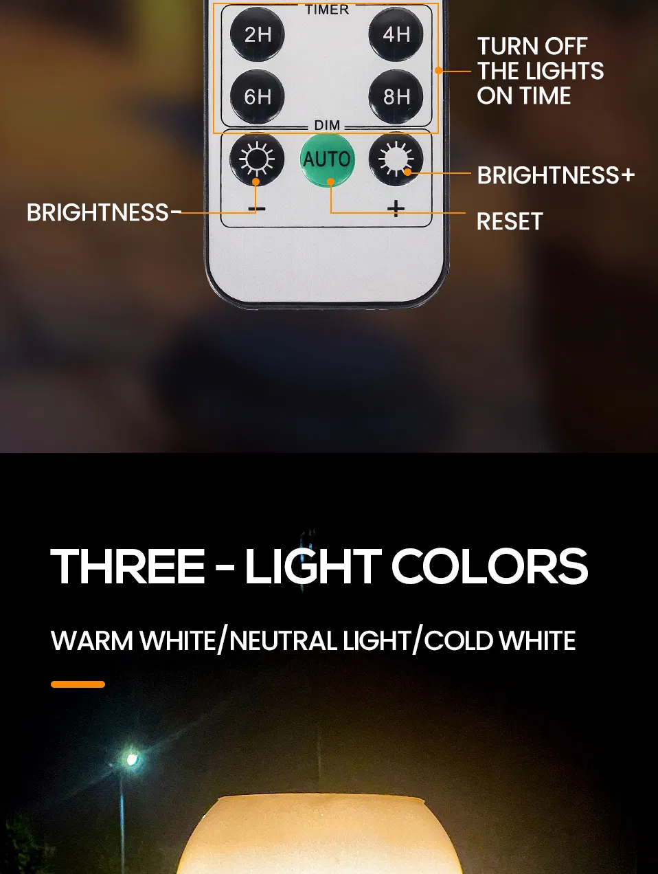 Luz solar decorativa 4