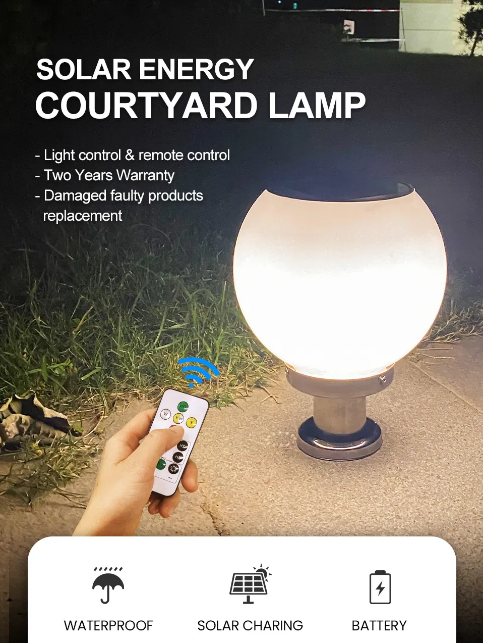 Luz solar decorativa 1